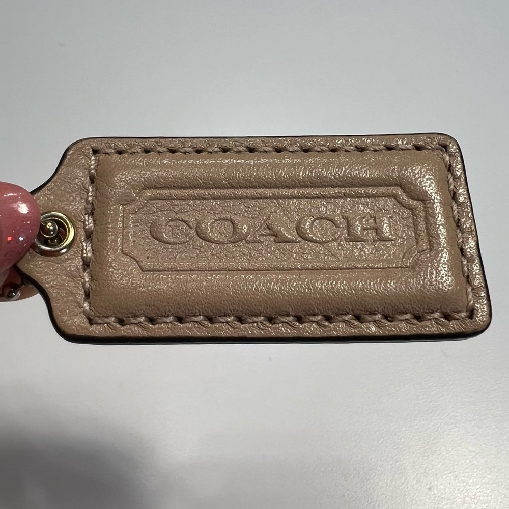 Coach Tan Bag Tag - Picture 6 of 8